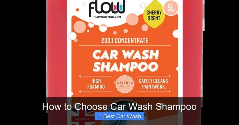 How to Choose Car Wash Shampoo