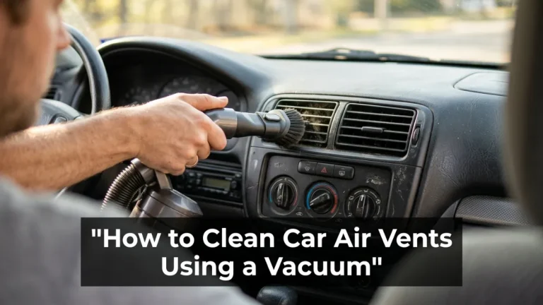 How to Clean Car Air Vents Using a Vacuum