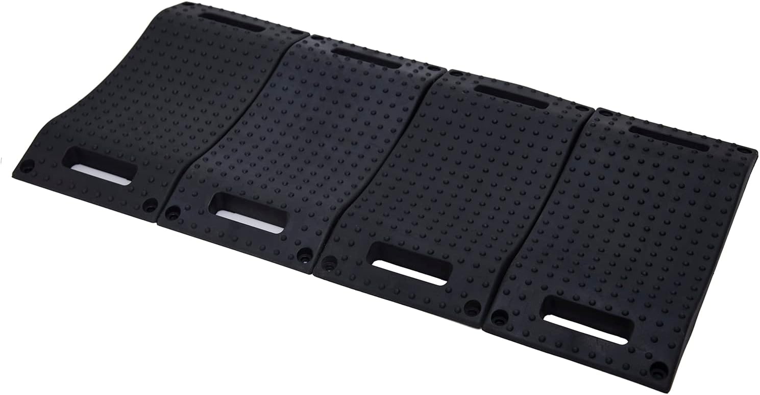 Homeon Wheels Tire Saver Ramps, Anti-Slip Rubber Wheel Pads with Carry