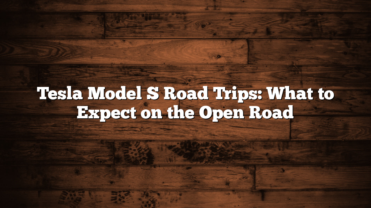 Tesla Model S Road Trips: What to Expect on the Open Road