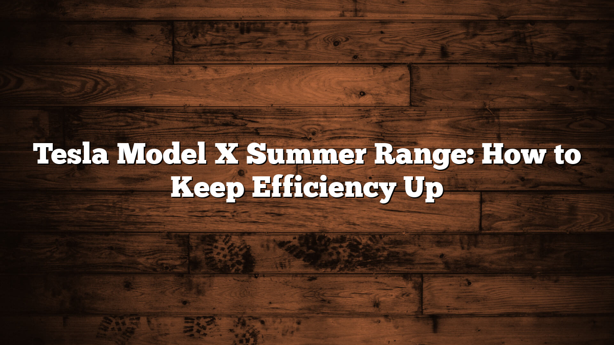 Tesla Model X Summer Range: How to Keep Efficiency Up