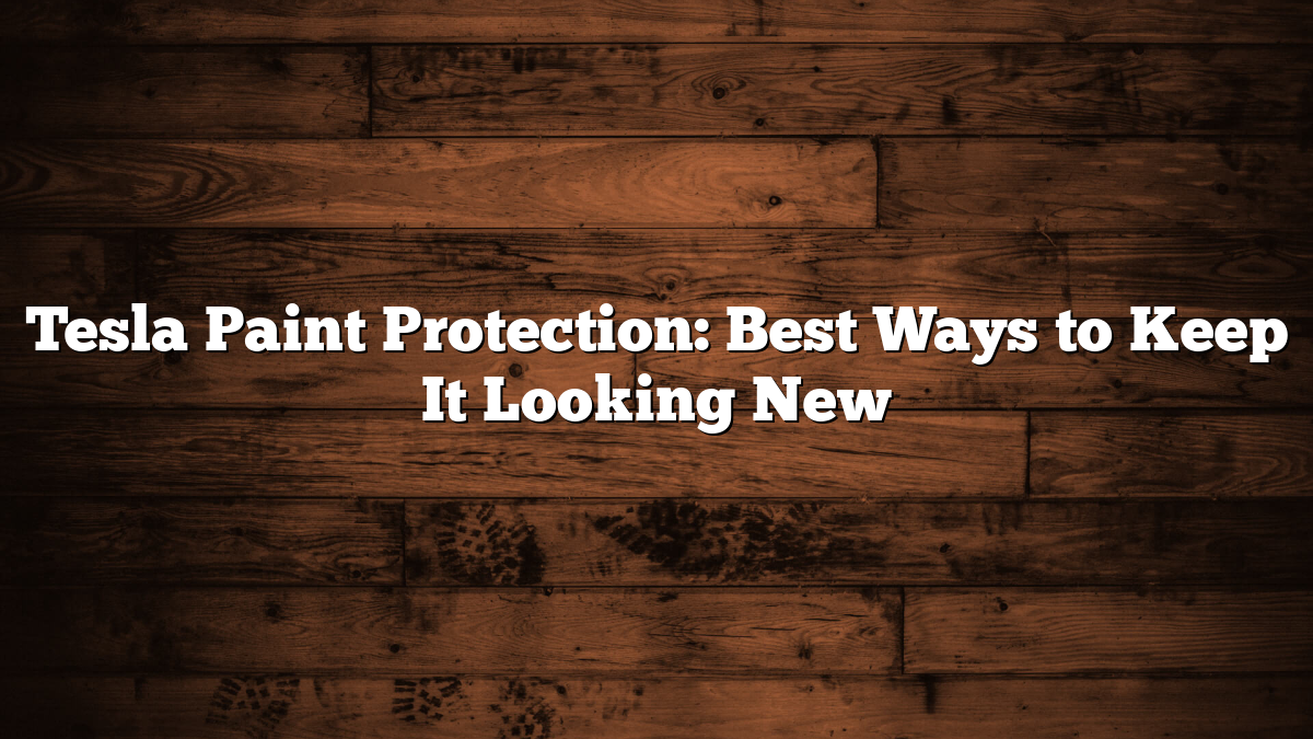 Tesla Paint Protection: Best Ways to Keep It Looking New