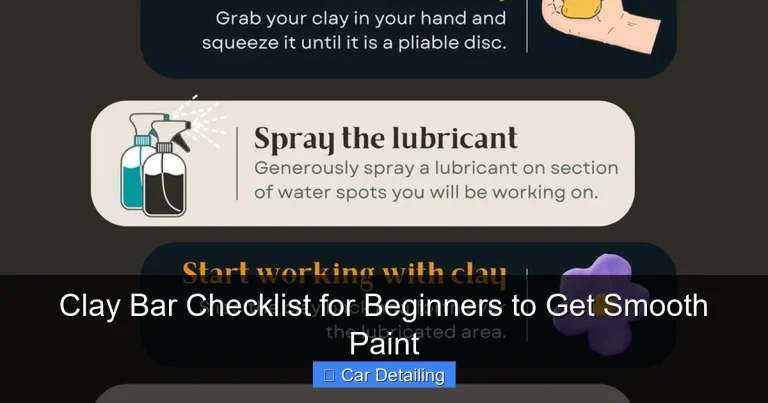 Clay Bar Checklist for Beginners to Get Smooth Paint