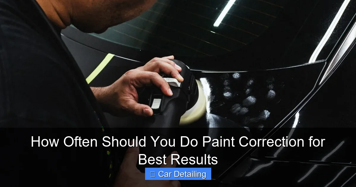 How Often Should You Do Paint Correction for Best Results