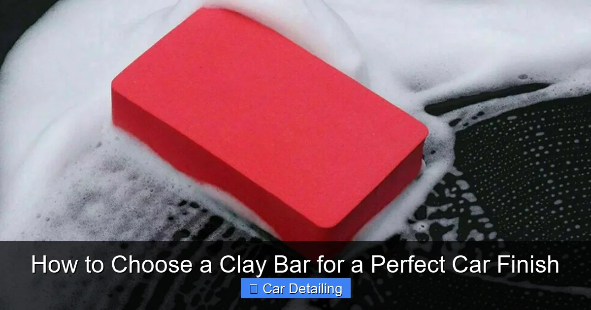 How to Choose a Clay Bar for a Perfect Car Finish