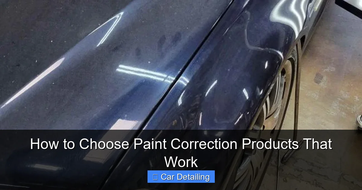 How to Choose Paint Correction Products That Work