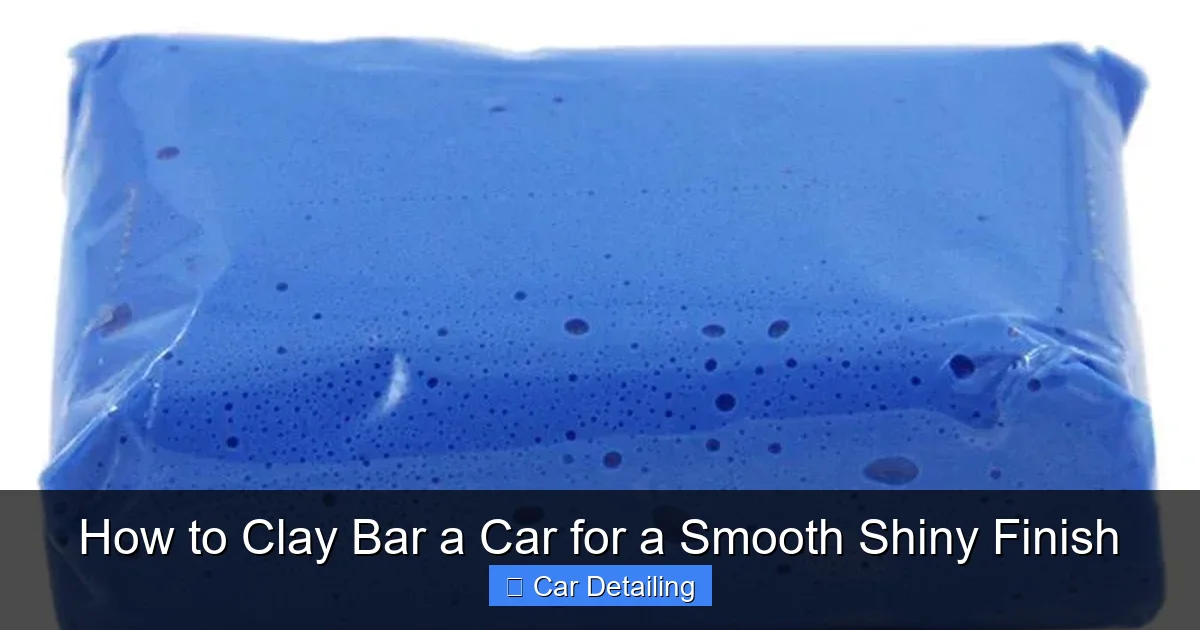 How to Clay Bar a Car for a Smooth Shiny Finish