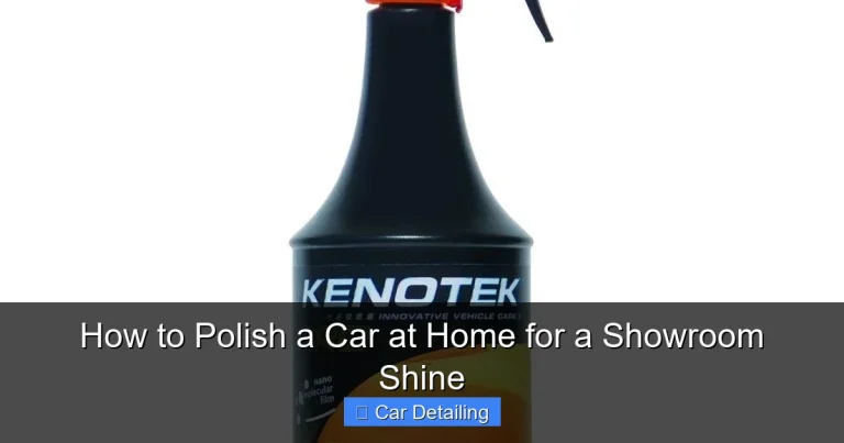 How to Polish a Car at Home for a Showroom Shine