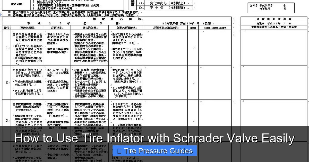 How to Use Tire Inflator with Schrader Valve Easily