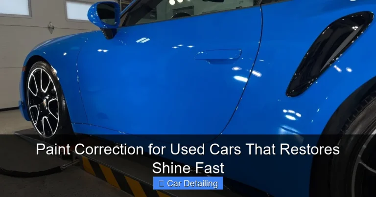 Paint Correction for Used Cars That Restores Shine Fast