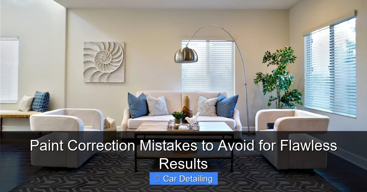 Paint Correction Mistakes to Avoid for Flawless Results