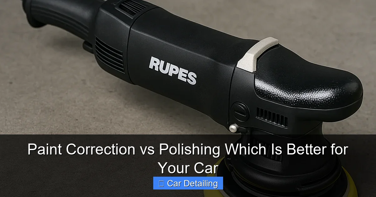 Paint Correction vs Polishing Which Is Better for Your Car
