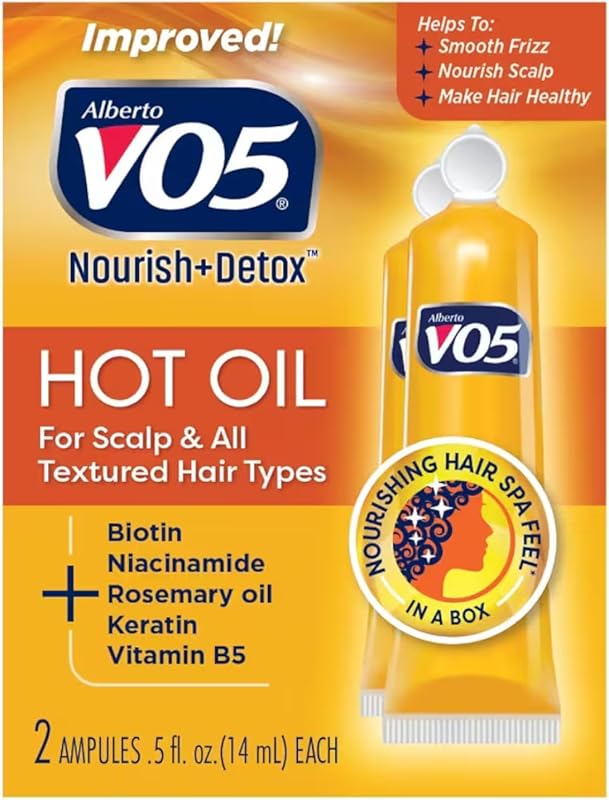 Alberto VO5 Moisturizing Hot Oil Treatment for Dry, Damaged Hair with