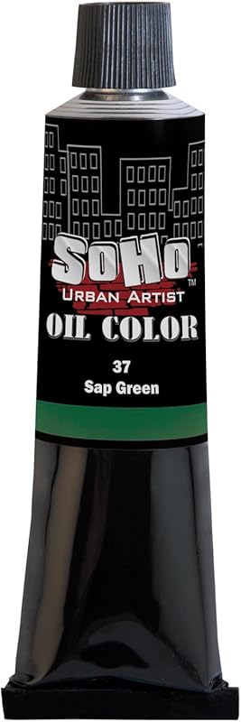 Soho Urban Artist Sap Green Oil Paint, 170 ml Tube, High-Pigment