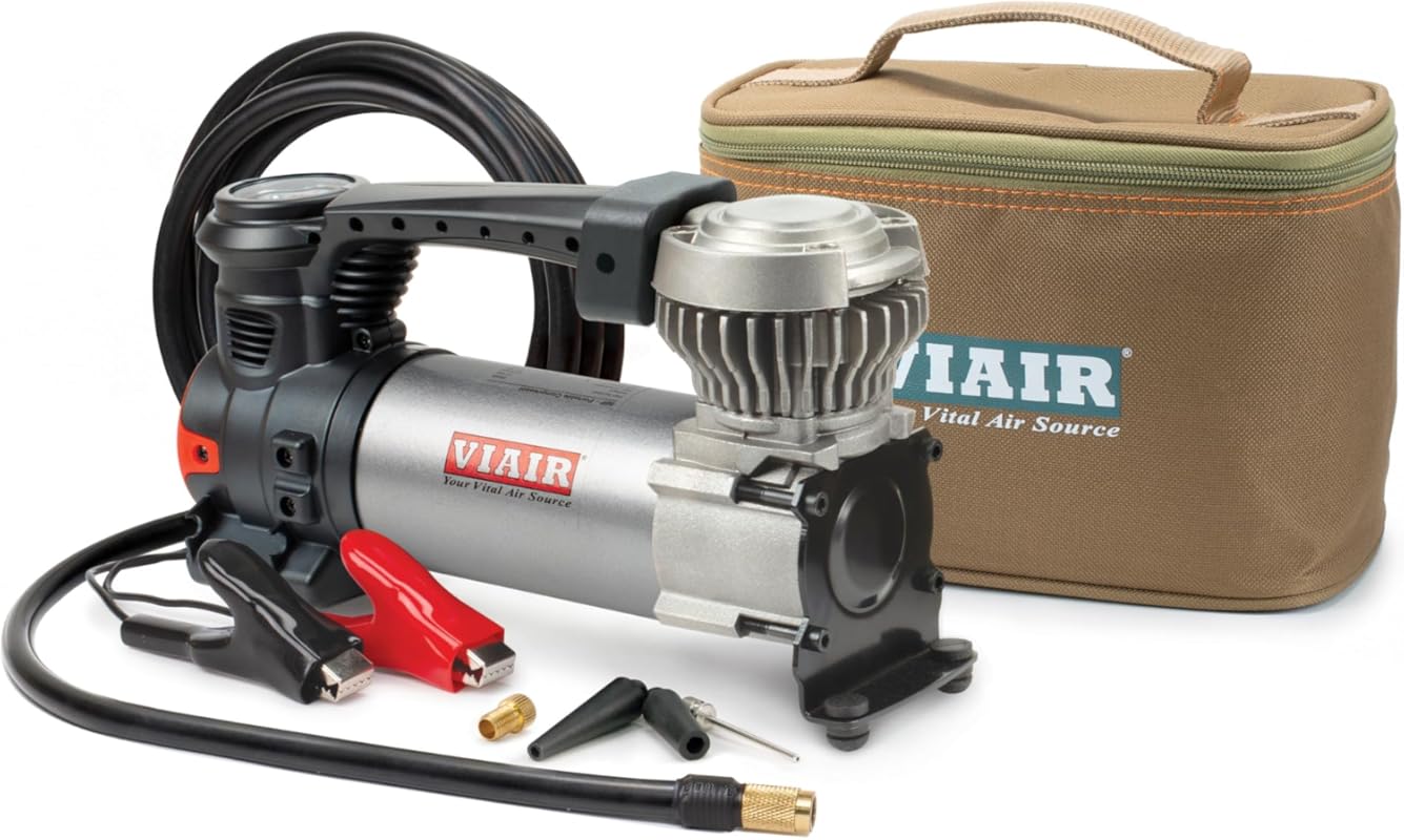VIAIR 88P Portable 12V Compressor Kit, 120PSI Tire Inflator for 33-Inc