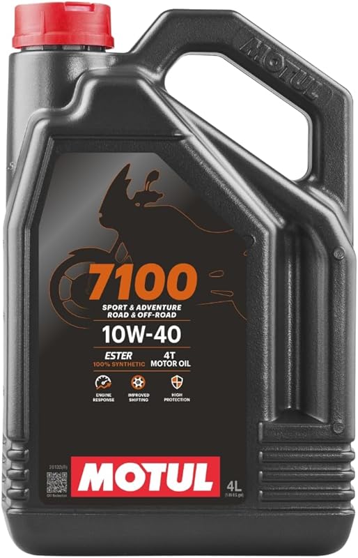 Motul 7100 4T 10W-40 Full Synthetic Motorcycle Oil, Ester Technology, 