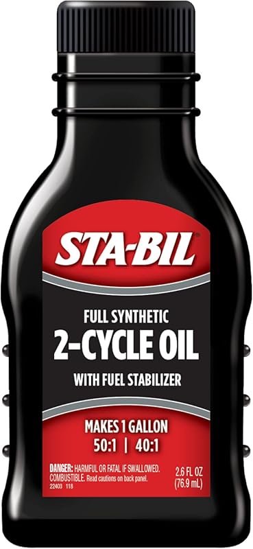 STA-BIL Full Synthetic 2-Cycle Oil with Fuel Stabilizer, 1 Gallon