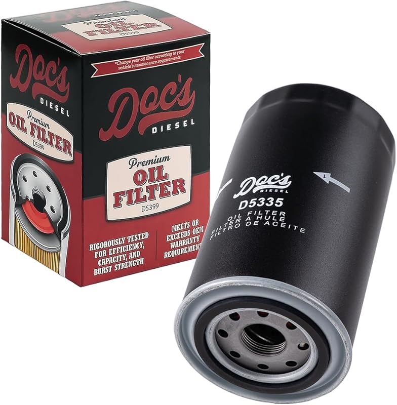Doc's Diesel D5335 Oil Filter for 1989-2024 Ram Cummins Engines