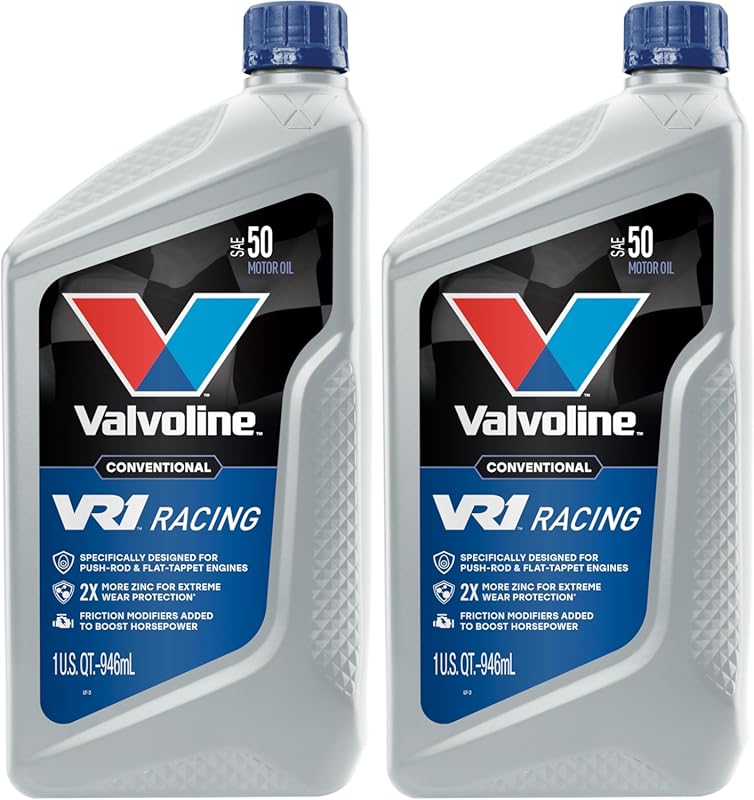 Valvoline VR1 Racing SAE 50 Motor Oil, High Zinc High-Performance Form