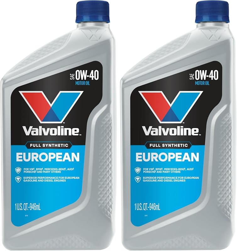 Valvoline European Vehicle Full Synthetic SAE 0W-40 Motor Oil, 1 QT Pa