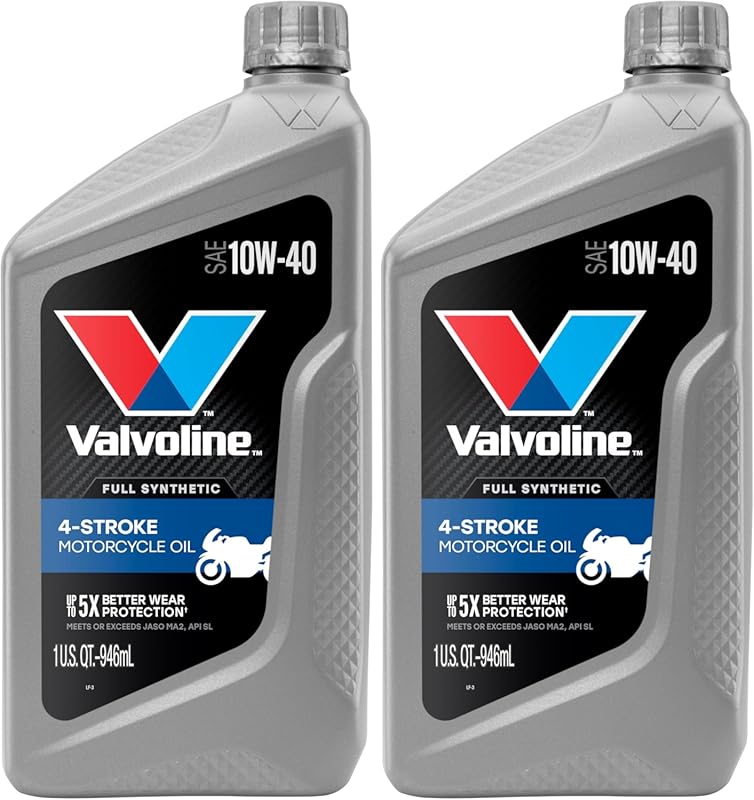 Valvoline Full Synthetic 10W-40 4-Stroke Motorcycle Motor Oil, 1 Quart