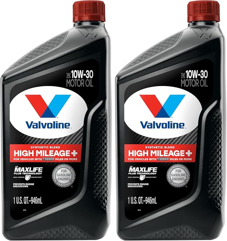 Valvoline High Mileage 150K MaxLife Plus 10W-30 Motor Oil, 1 Quart Pac