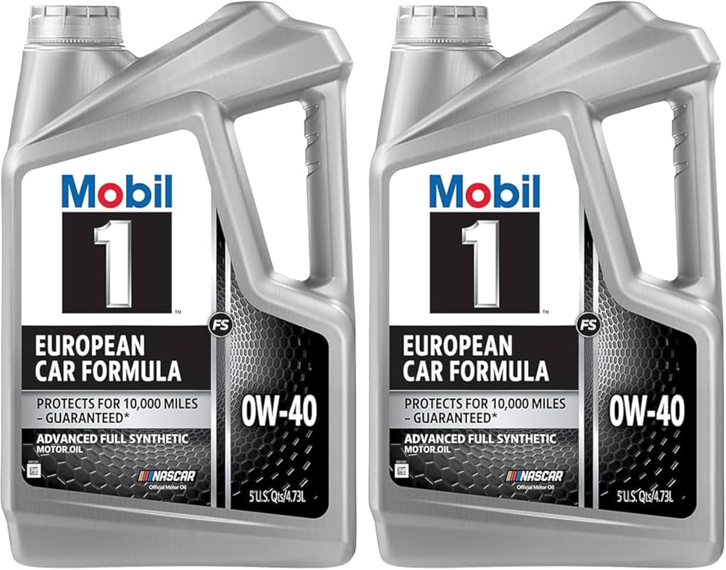 Mobil 1 European Car Formula Full Synthetic 0W-40 Motor Oil, 5 Quart, 