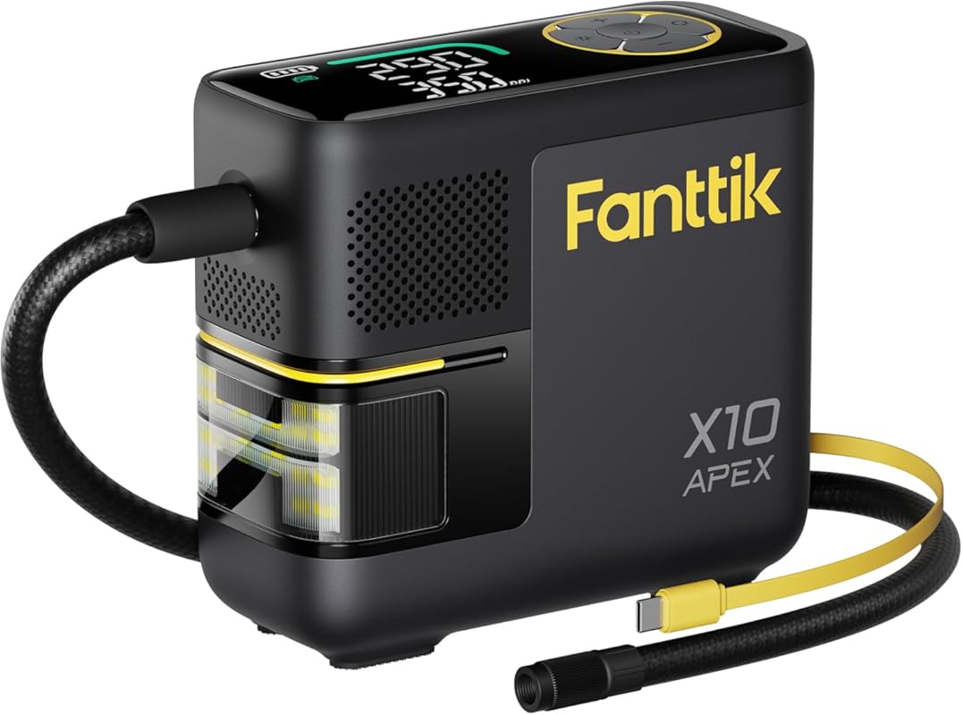 Fanttik X10 APEX Portable Tire Inflator, 150 PSI Cordless Air Compress