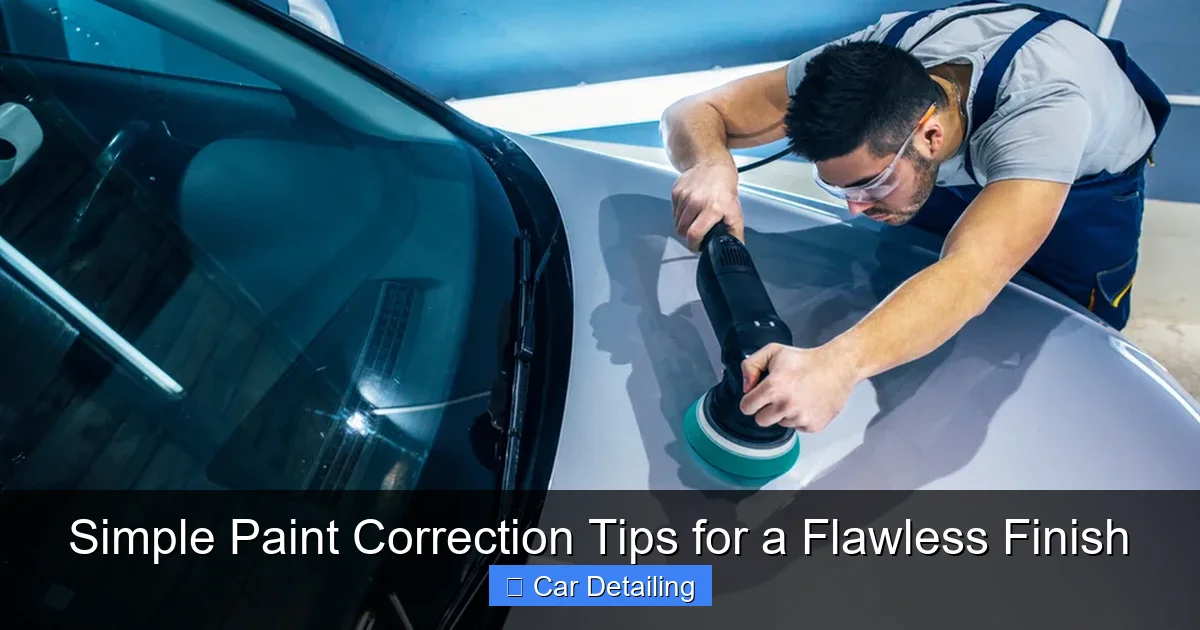 Simple Paint Correction Tips for a Flawless Finish