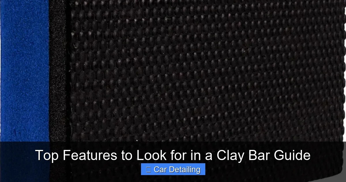 Top Features to Look for in a Clay Bar Guide