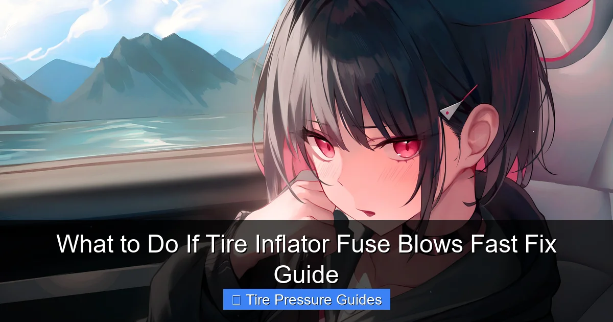 What to Do If Tire Inflator Fuse Blows Fast Fix Guide