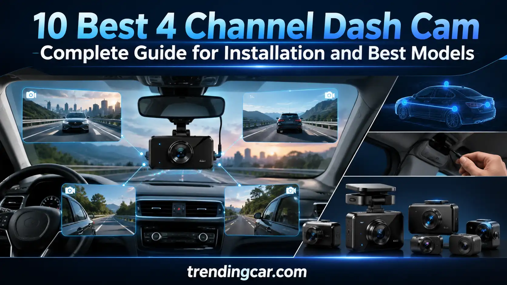10 Best 4 Channel Dash Cam Complete Guide for Installation and Best Models