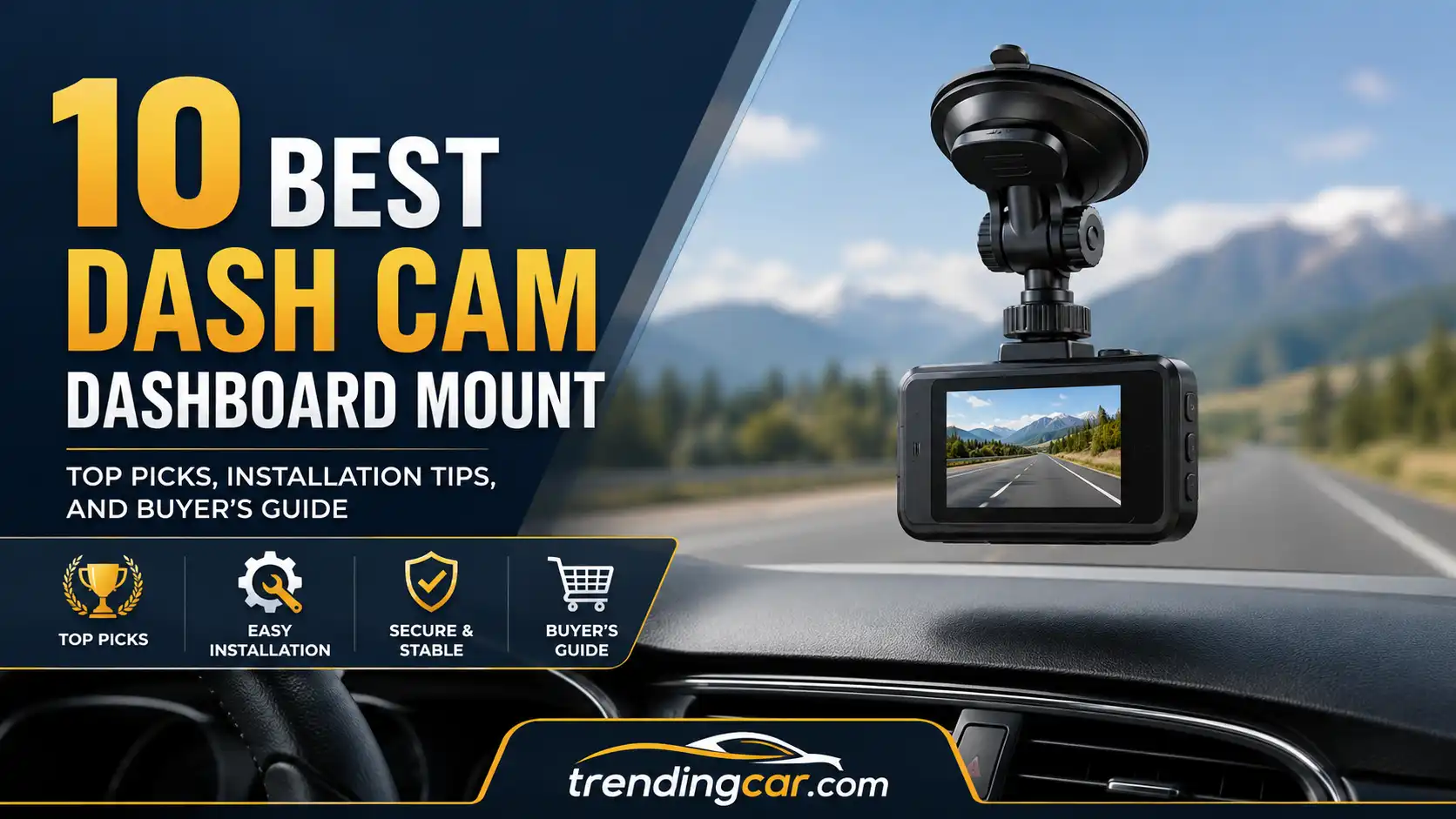 10 Best Dash Cam Dashboard Mount Top Picks, Installation Tips, and Buyer’s Guide