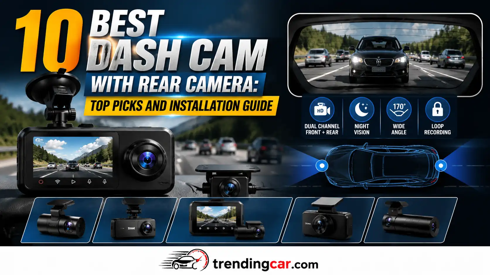 10 Best Dash Cam With Rear Camera Top Picks and Installation Guide