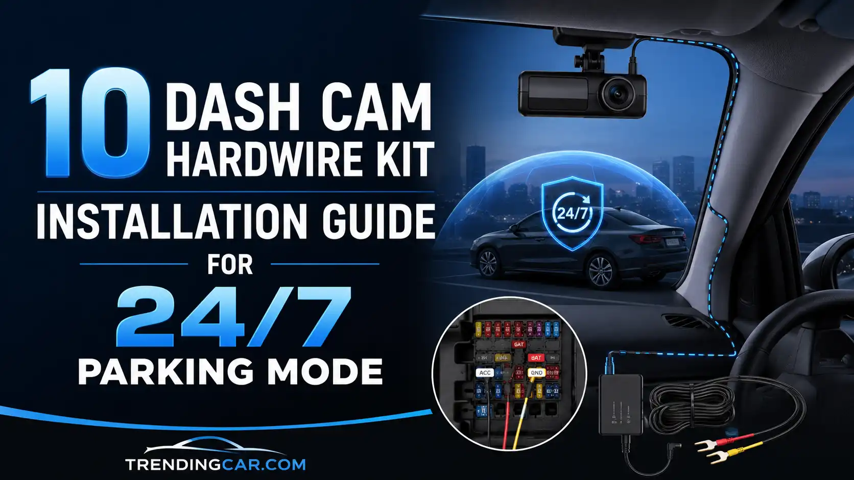 10 Dash Cam Hardwire Kit Installation Guide for 247 Parking Mode