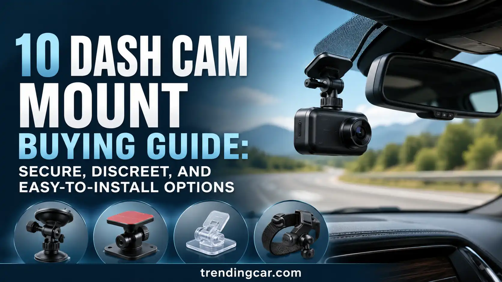 10 Dash Cam Mount Buying Guide Secure, Discreet, and Easy-to-Install Options