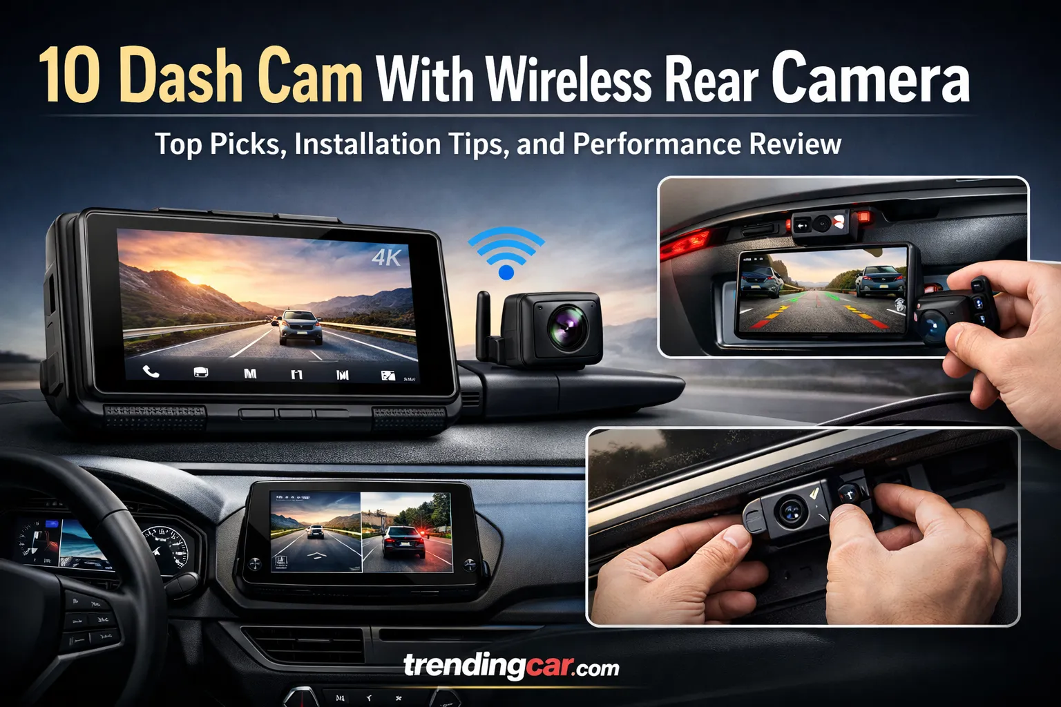 10 Dash Cam With Wireless Rear Camera - Top Picks, Installation Tips, and Performance Review