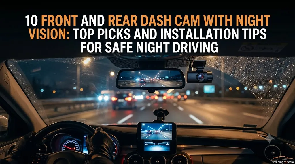 10 Front and Rear Dash Cam With Night Vision Top Picks and Installation Tips for Safe Night Driving