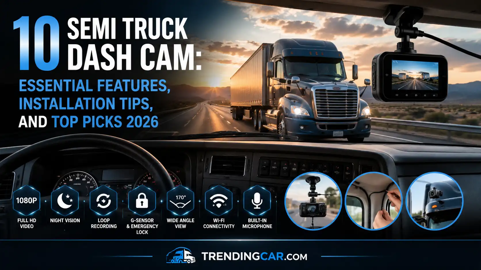 10 Semi Truck Dash Cam Essential Features, Installation Tips, and Top Picks 2026