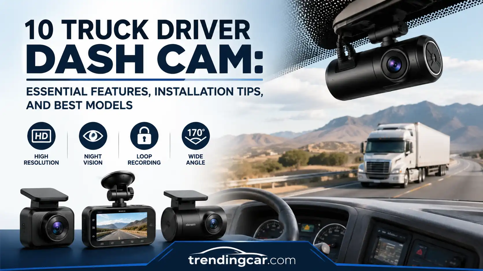 10 Truck Driver Dash Cam Essential Features, Installation Tips, and Best Models 2026