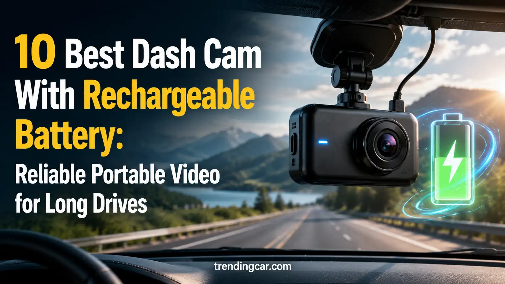 10 Best Dash Cam With Rechargeable Battery Reliable Portable Video for Long Drives