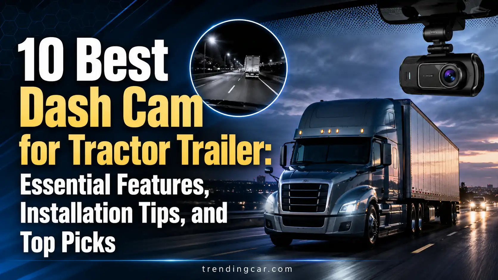 10 Best Dash Cam for Tractor Trailer Essential Features, Installation Tips, and Top Picks